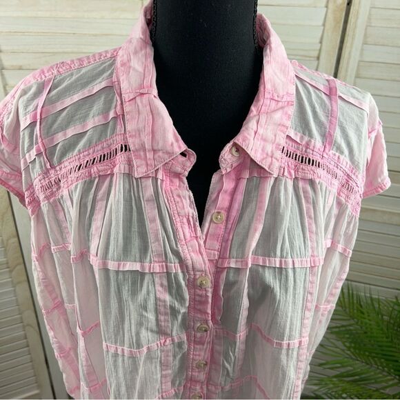 Anthropologie Pilcro Serena Surf Top Blouse XL - Picture 3 of 14